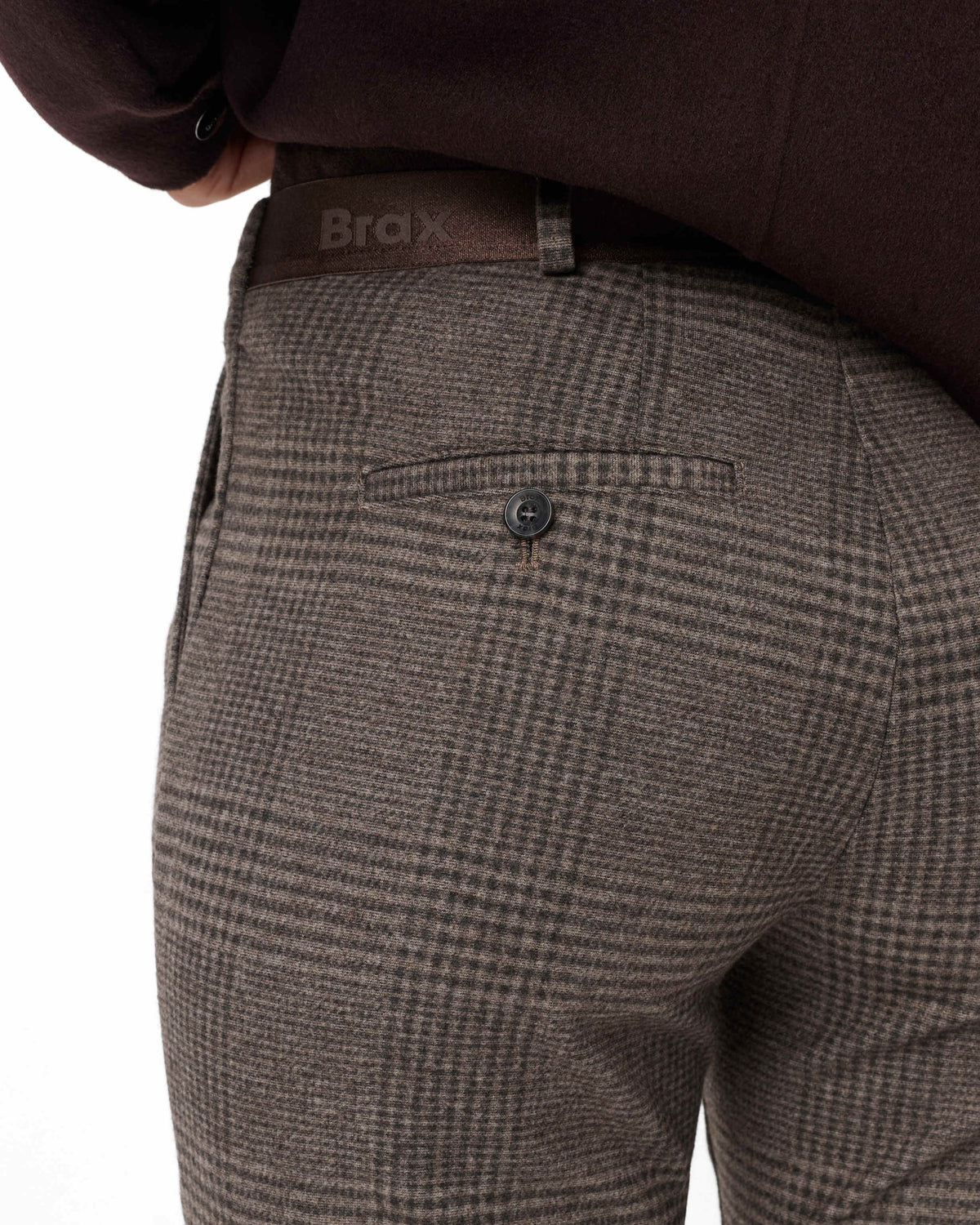 Maron S Check Pull On Trousers - Hazel Check