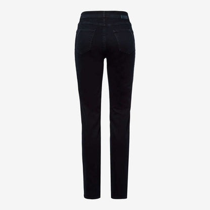 Mary 5 Pocket Denim Straight Trouser - Clean Dark Blue