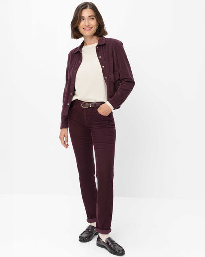 Mary Cord Trousers - Blackberry