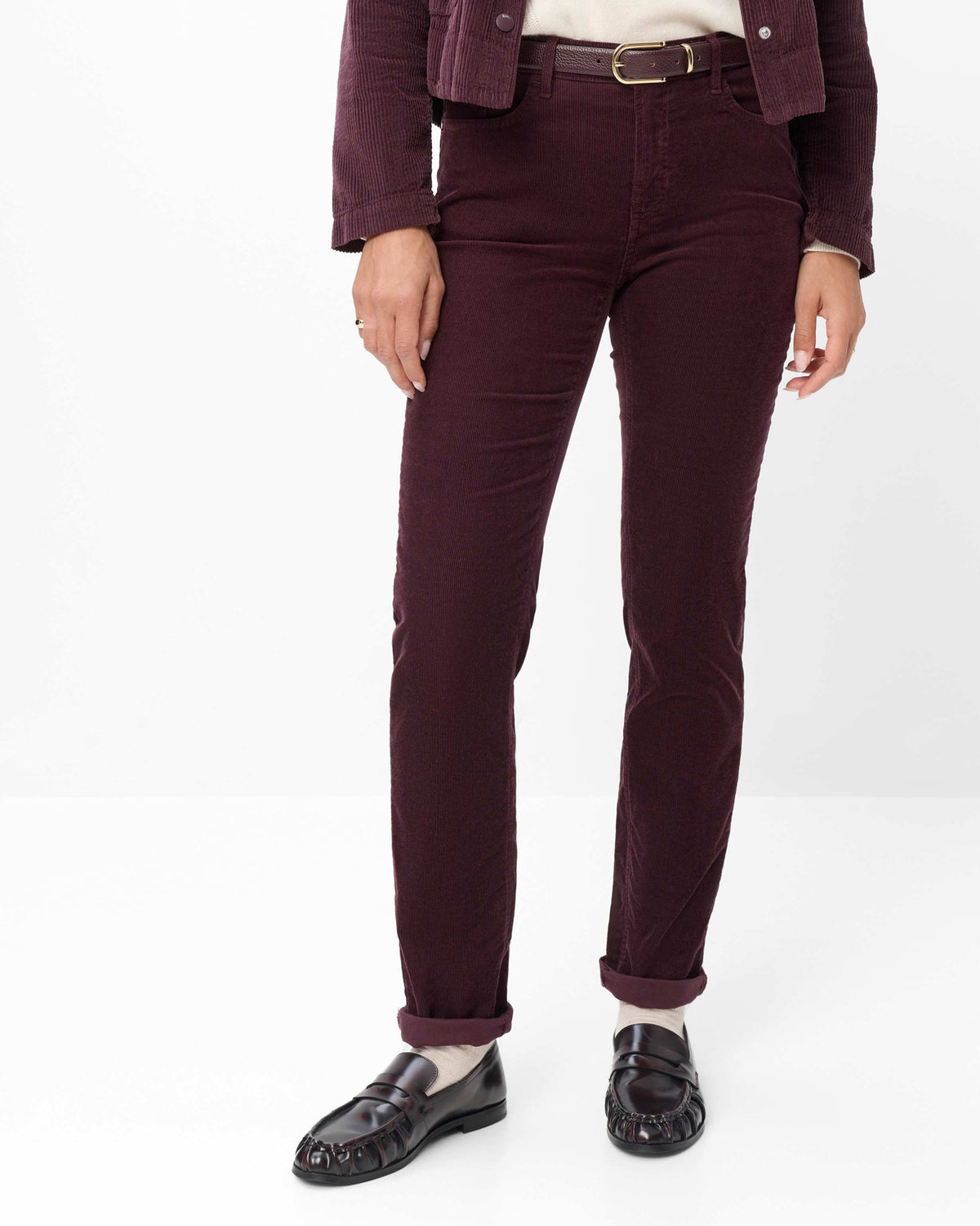 Mary Cord Trousers - Blackberry