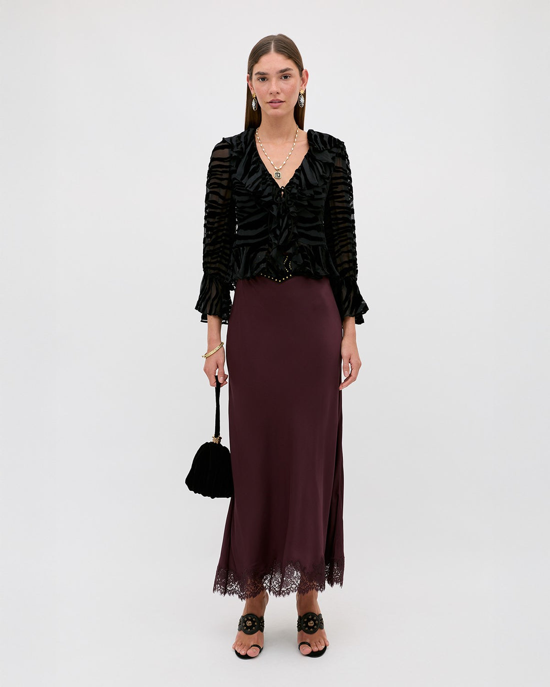 Matilde Skirt - Wine