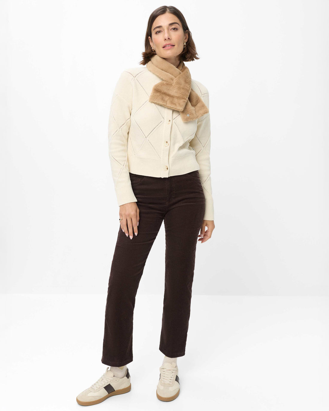 May S Cord Trousers - Brunette