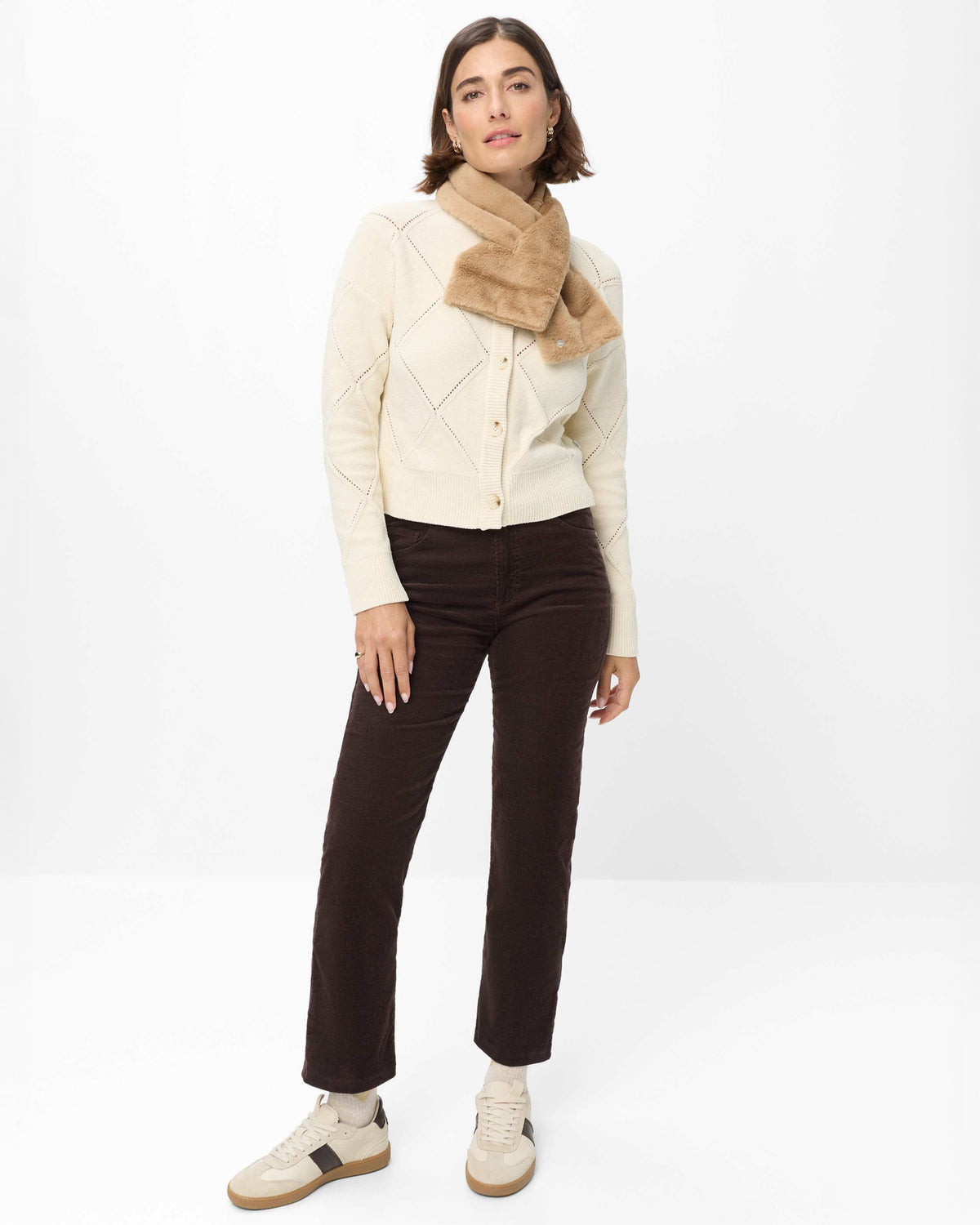 May S Cord Trousers - Brunette