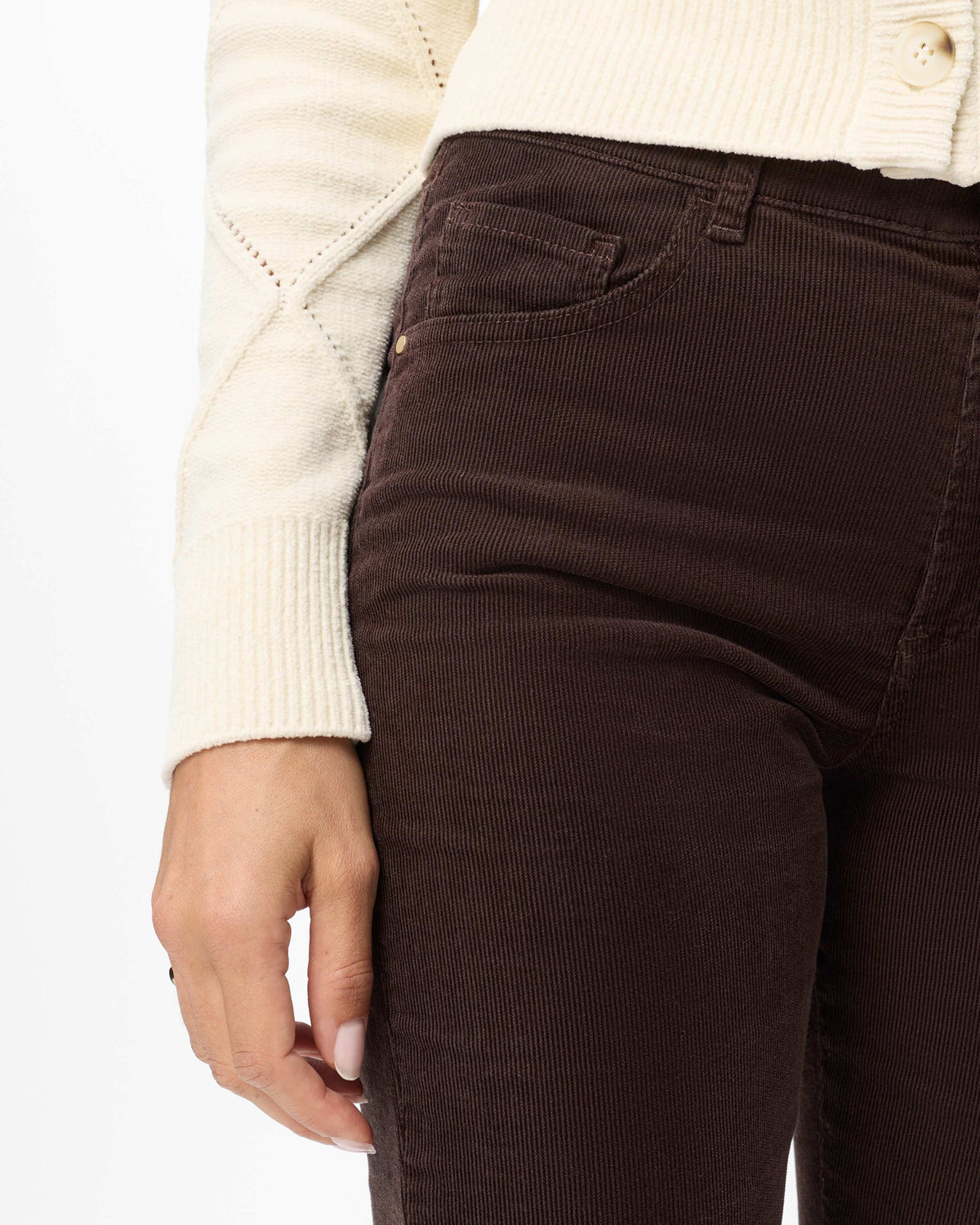 May S Cord Trousers - Brunette