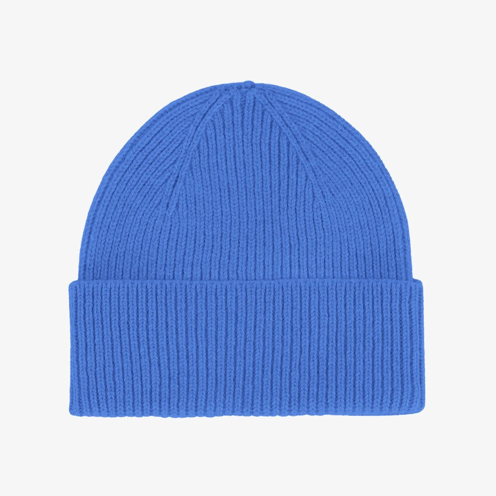 Merino Wool Beanie - Pacific Blue