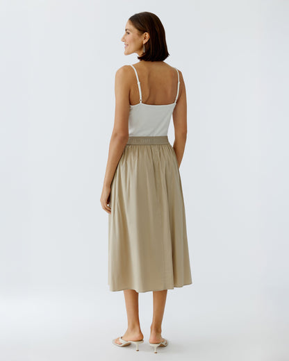 Midi Skirt - Biscuit