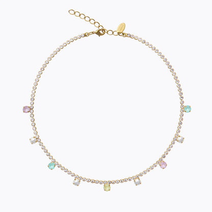 Millie Necklace Gold - Soft Pastel Combo