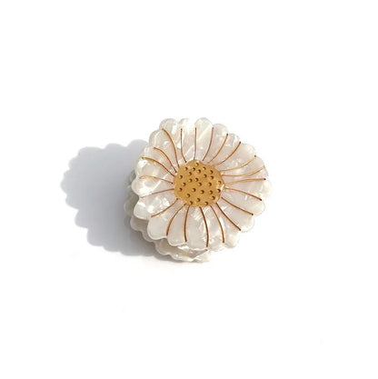 Hand-Painted Mini Daisy Claw Hair Clip - Daisy