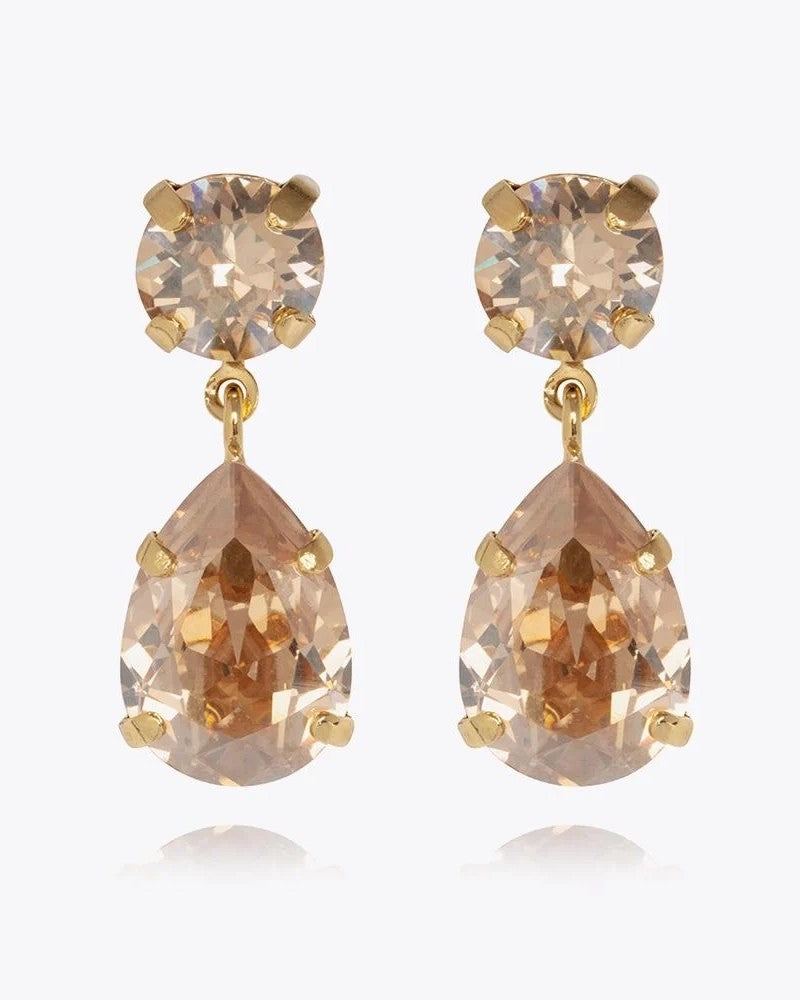 Mini Drop Earrings Gold - Golden Shadow