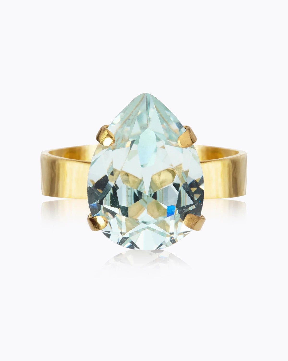 Mini Drop Ring Gold - Light Azore