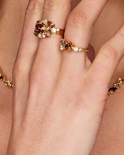 Molly Ring Gold - Topaz Combo
