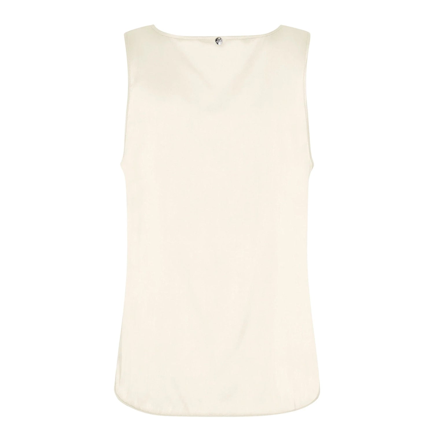 Astrid V-Neck Silk Tank Top - Ecru