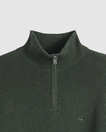 Housemark Quarter Zip Sweater - Duffel Bag Heathe