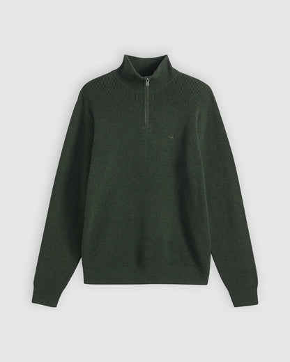 Housemark Quarter Zip Sweater - Duffel Bag Heathe