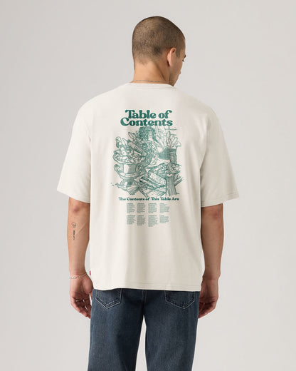 Half Sleeve Tee - Table Of Contents Egret