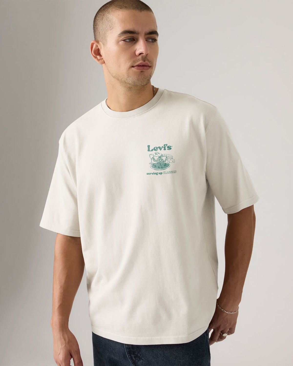 Half Sleeve Tee - Table Of Contents Egret