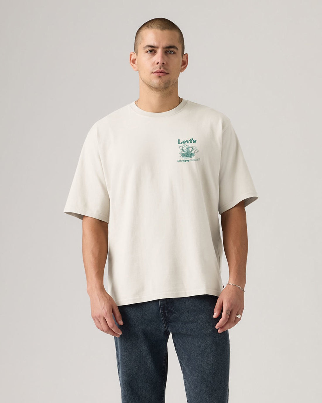Half Sleeve Tee - Table Of Contents Egret