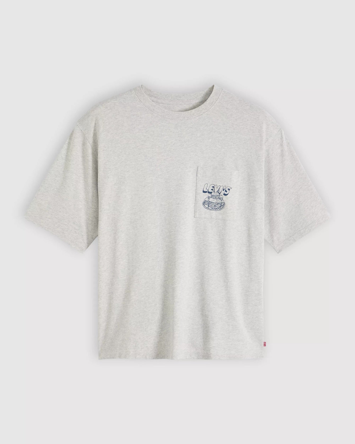 Half Sleeve Graphic Pocket T-Shirt - Levis Flavour Grey