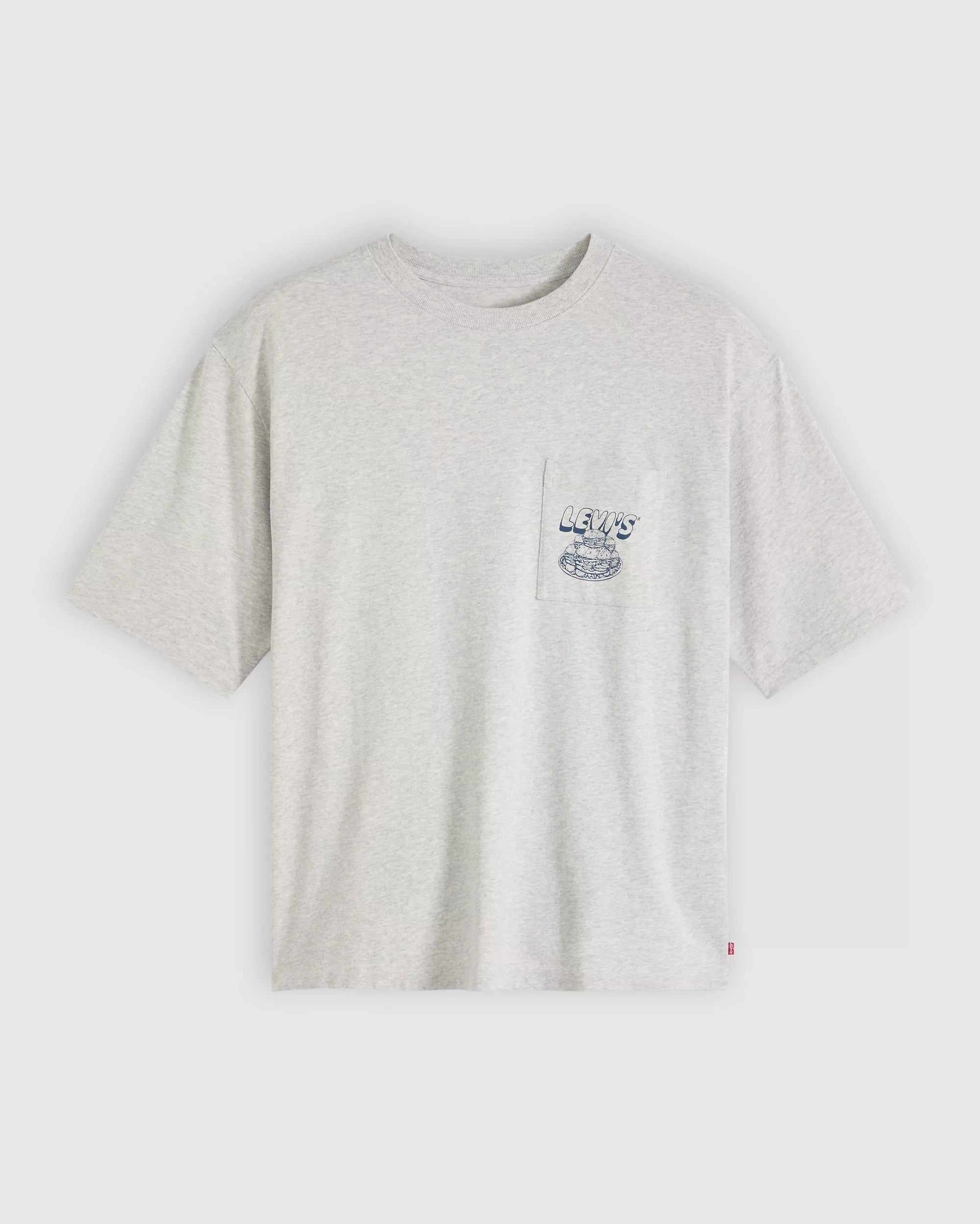 Half Sleeve Graphic Pocket T-Shirt - Levis Flavour Grey