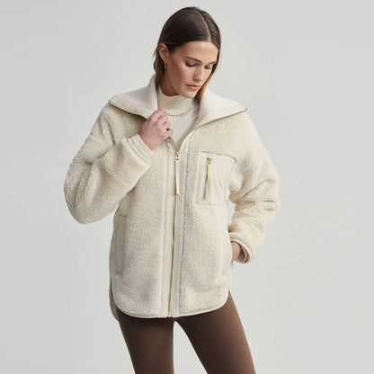 Myla Zip Through Jacket - Sandshell
