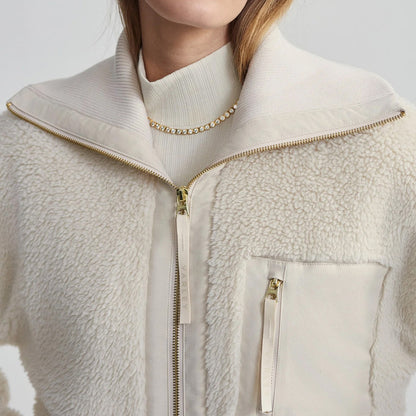 Myla Zip Through Jacket - Sandshell