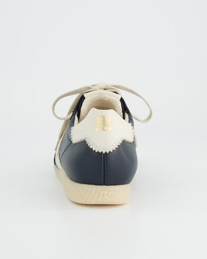 Navy Suede Trainer - Navy White