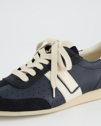 Navy Suede Trainer - Navy White