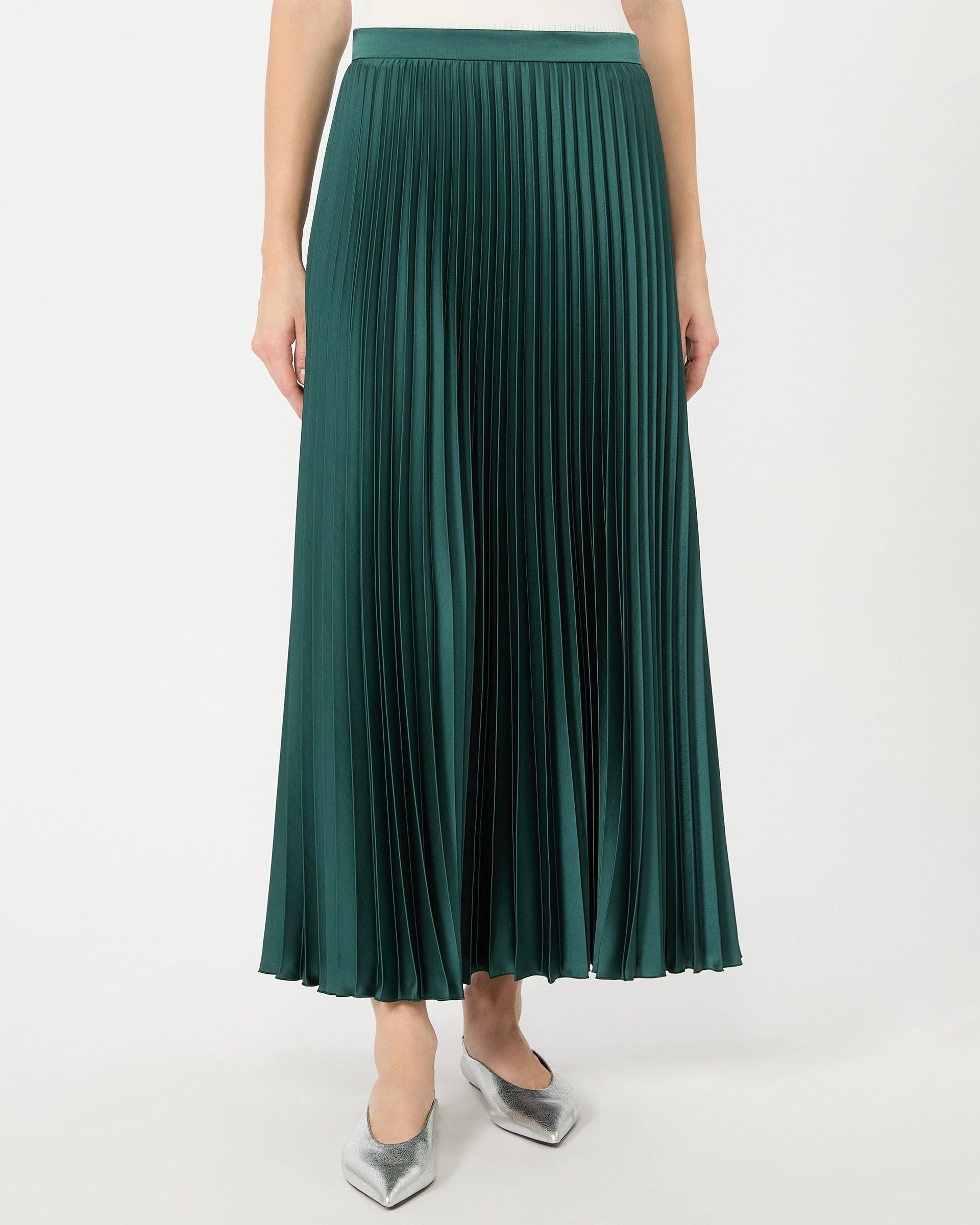 Nicchia Pleated Skirt - Green