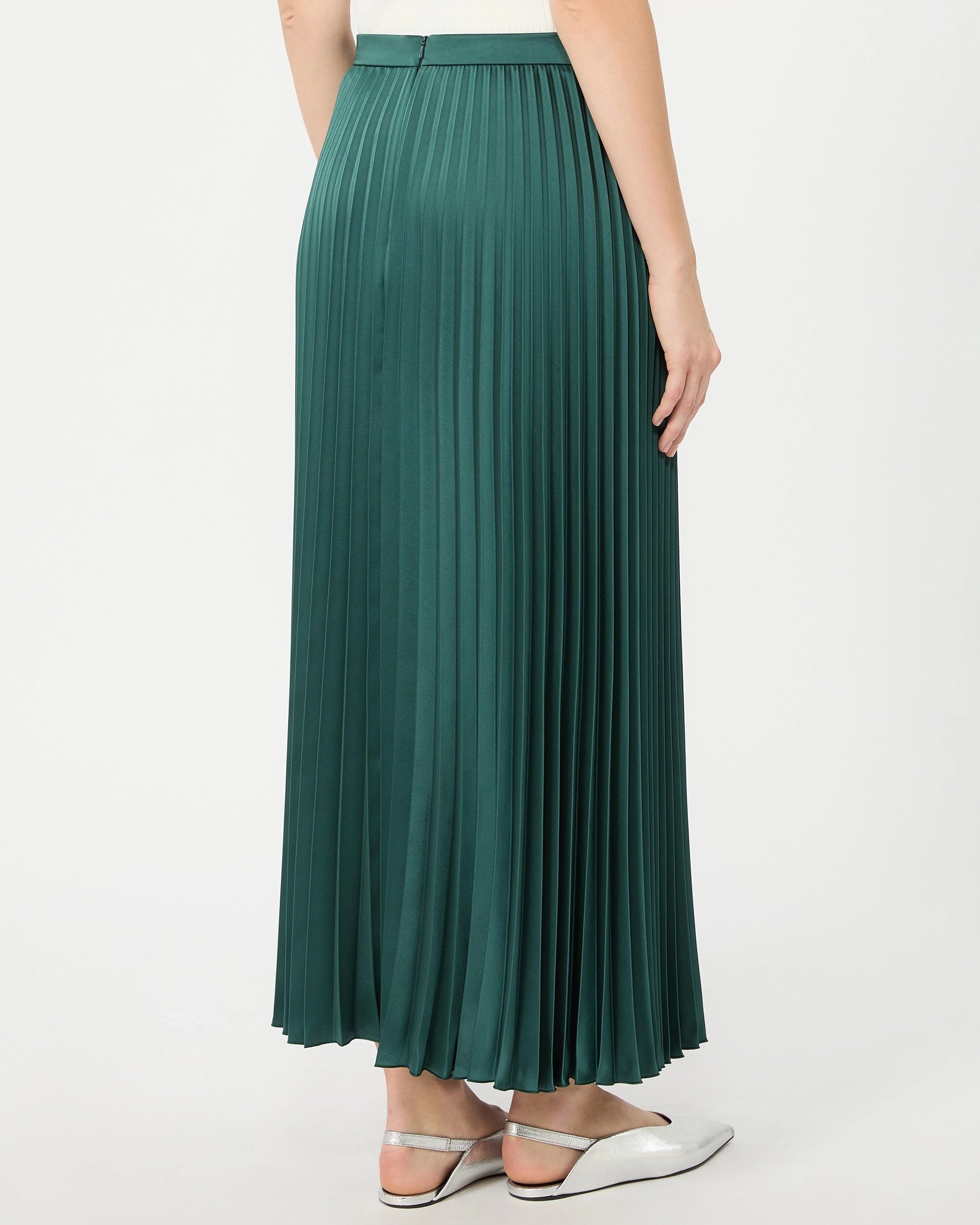 Nicchia Pleated Skirt - Green