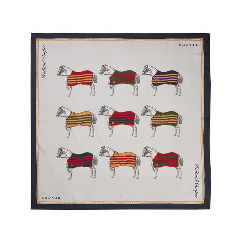 Nine Horse Silk Scarf - Nine Horse