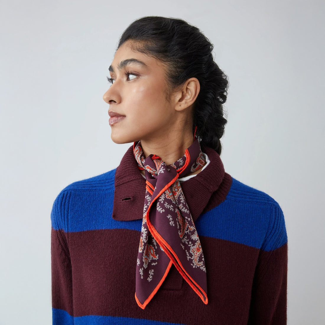 No.763 - Silk Scarf - Fig