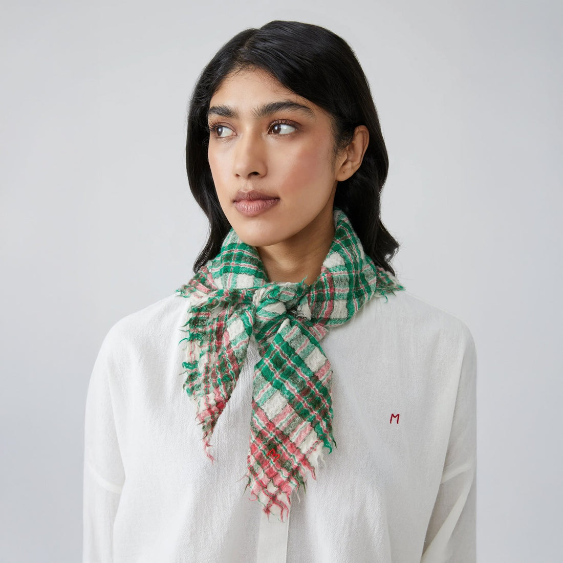 No.793 - Wool Scarf - Oxford Green