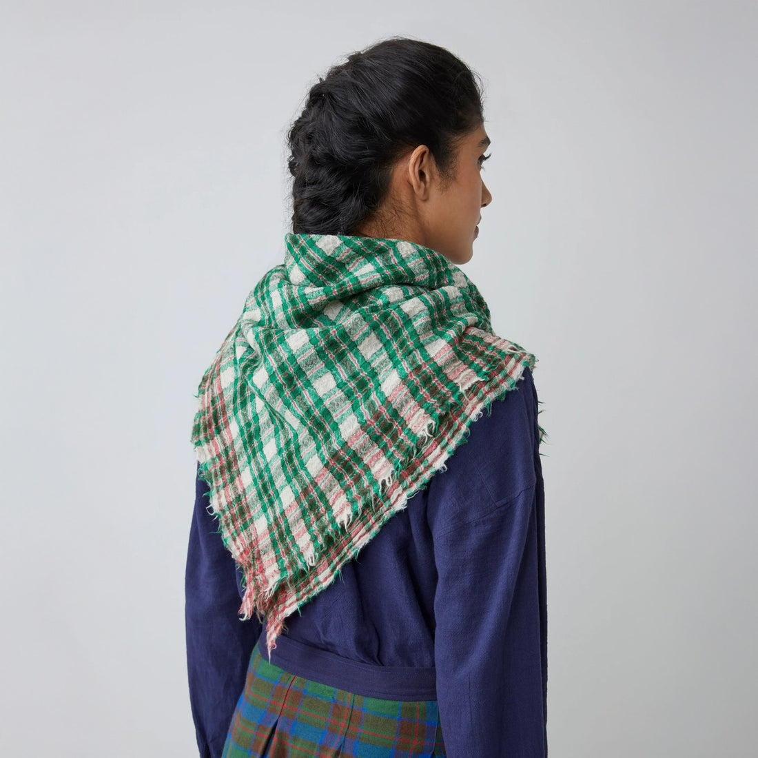 No.793 - Wool Scarf - Oxford Green