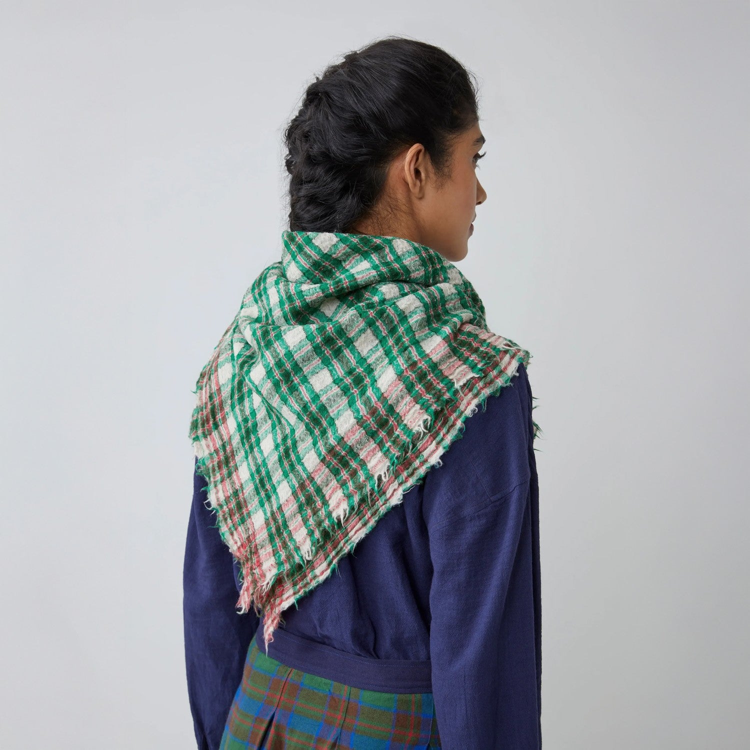 No.793 - Wool Scarf - Oxford Green