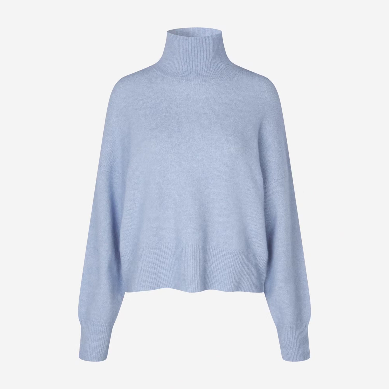 Nola Turtle Neck Jumper - Subdued Blue