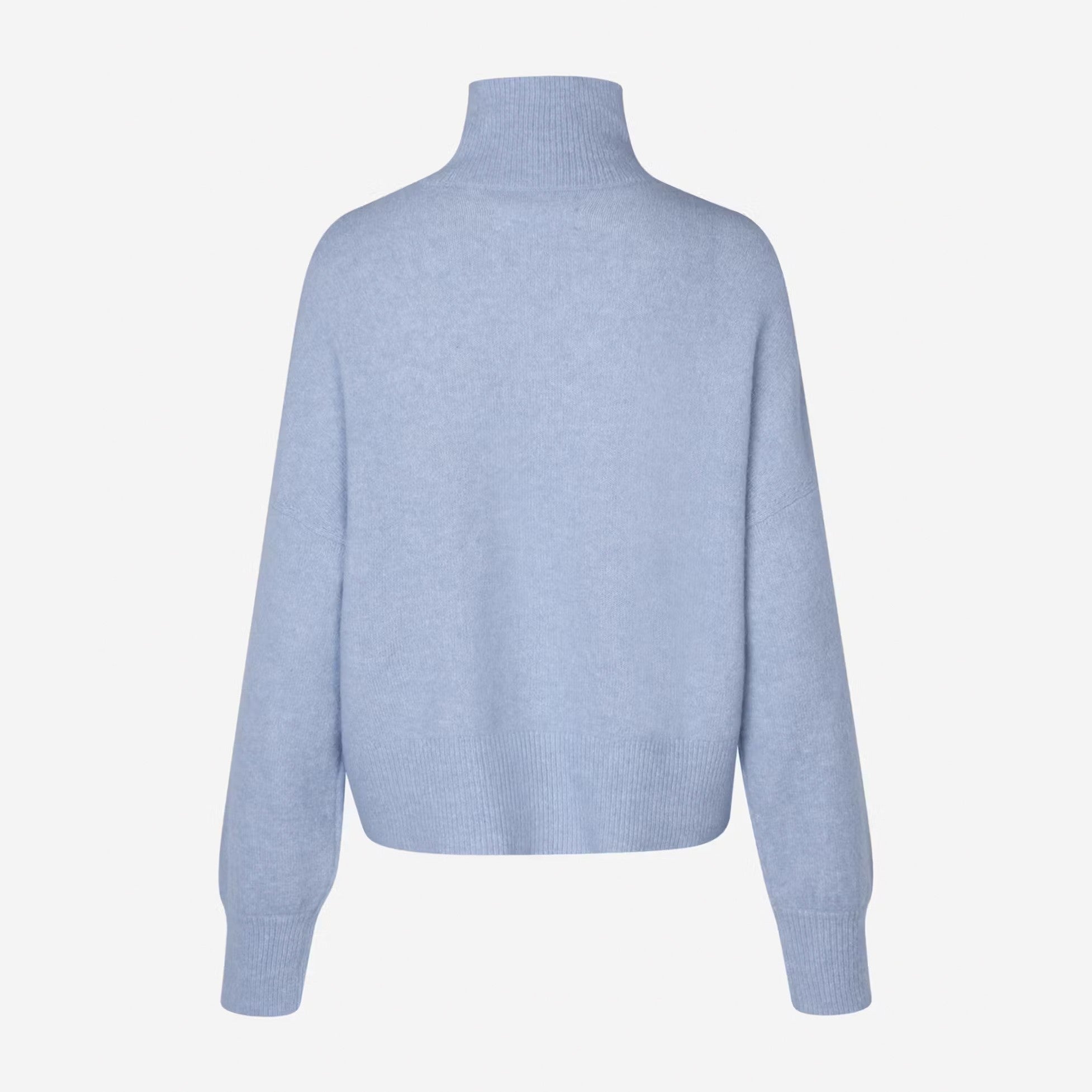 Nola Turtle Neck Jumper - Subdued Blue