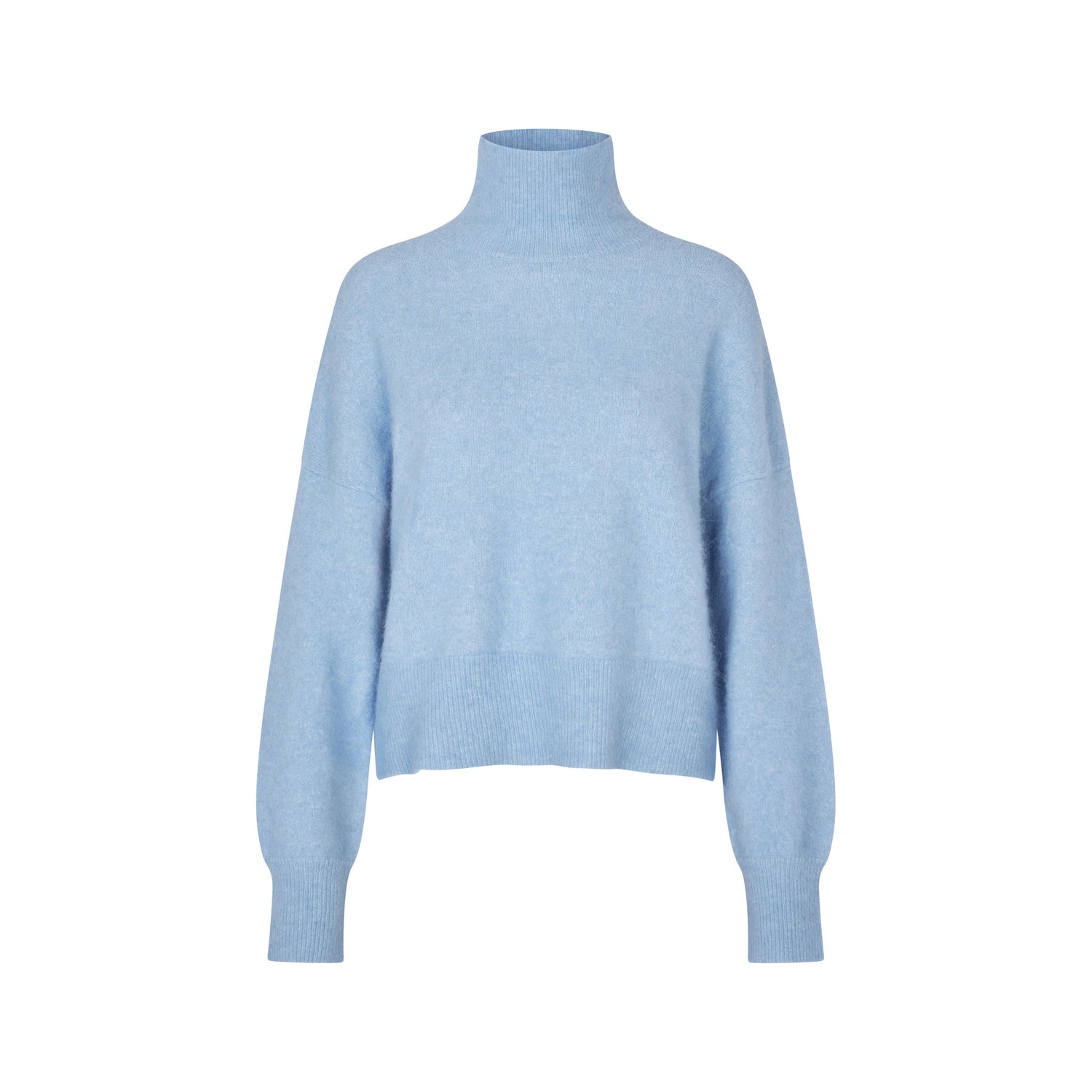 Nola Turtle Neck Jumper - Della Robbia Blue