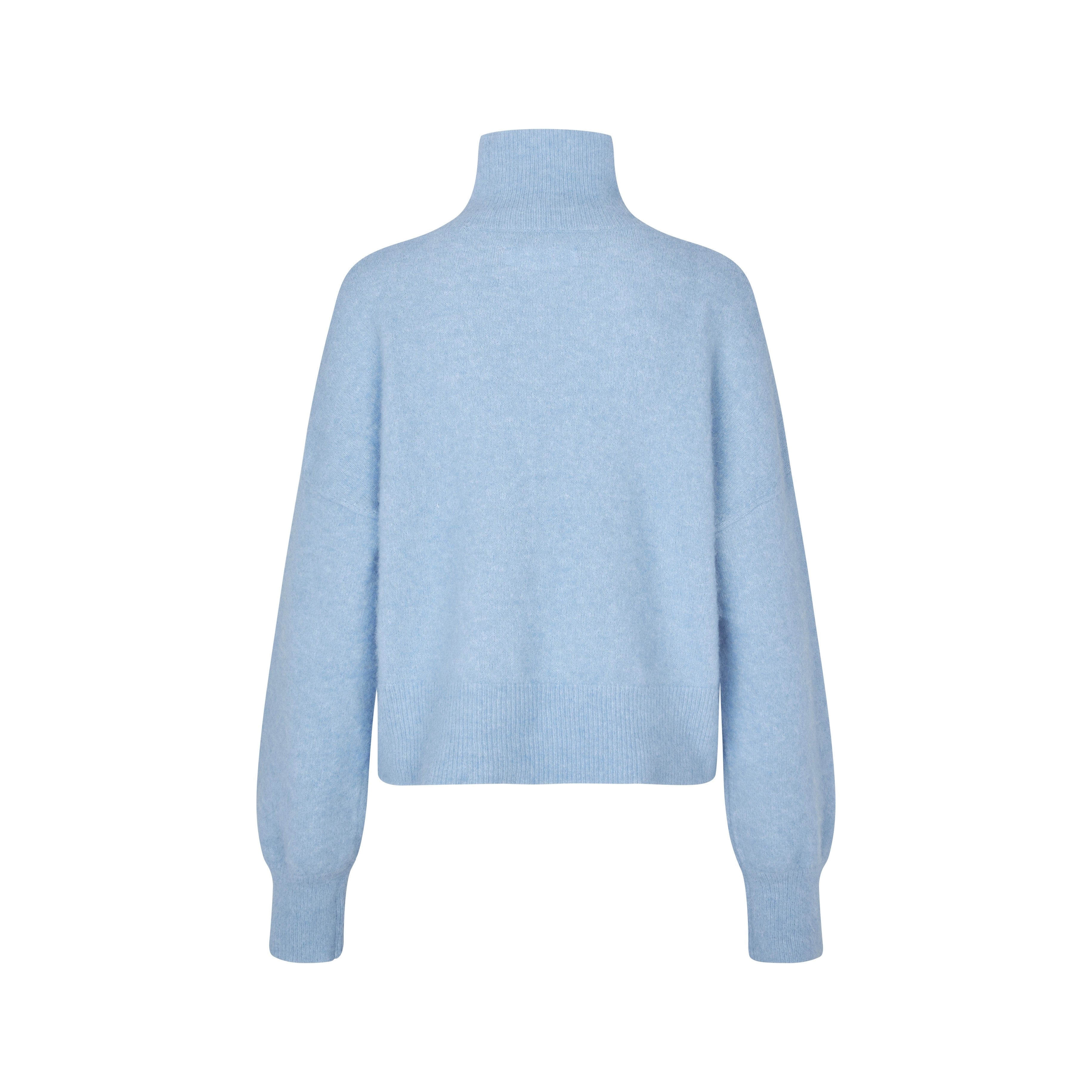 Nola Turtle Neck Jumper - Della Robbia Blue