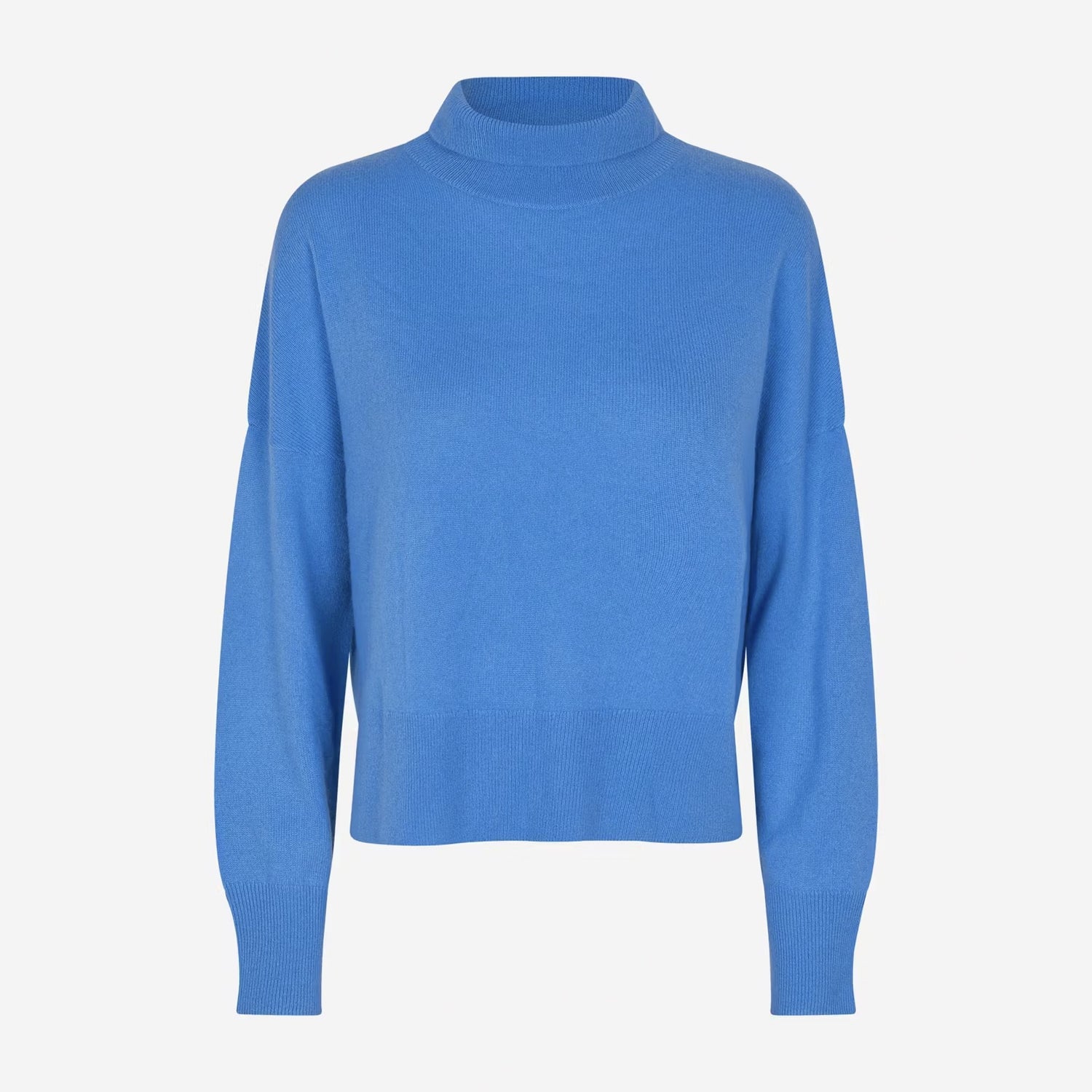 Nola Cashmere Turtleneck Jumper - Super Sonic