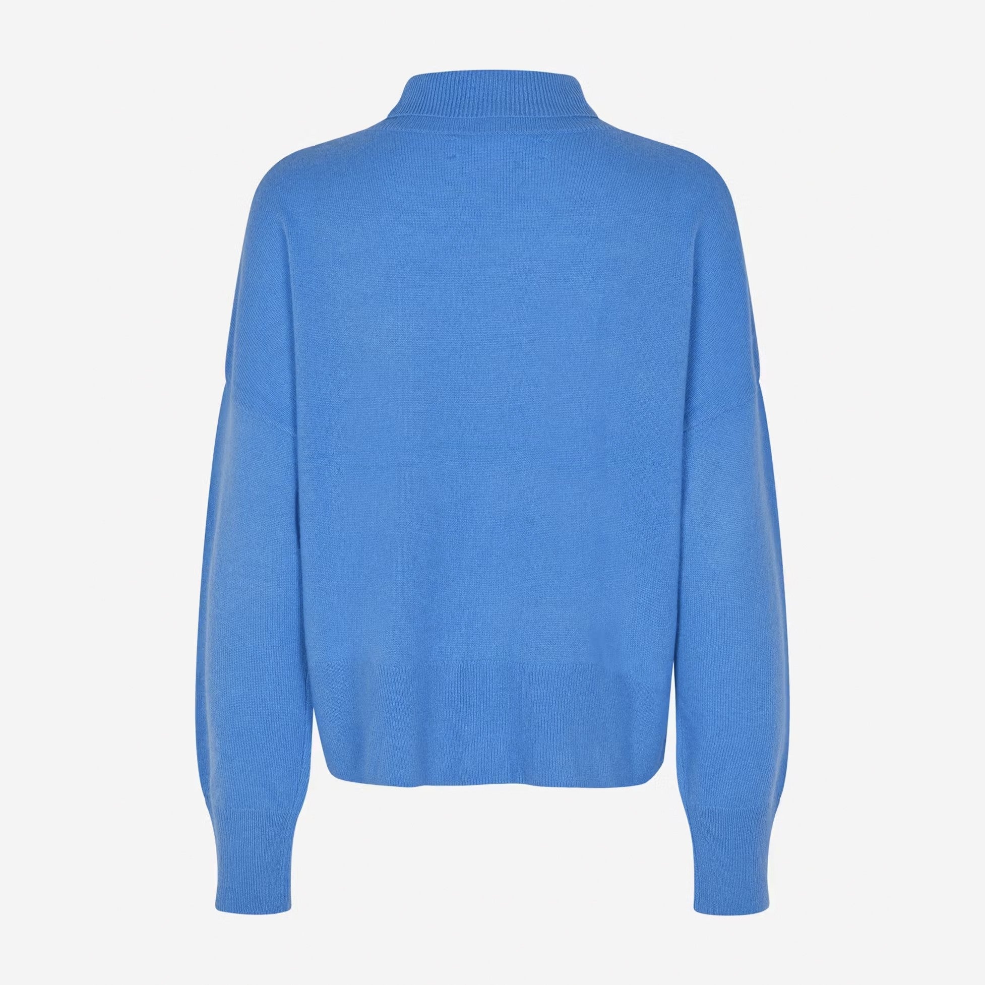 Nola Cashmere Turtleneck Jumper - Super Sonic