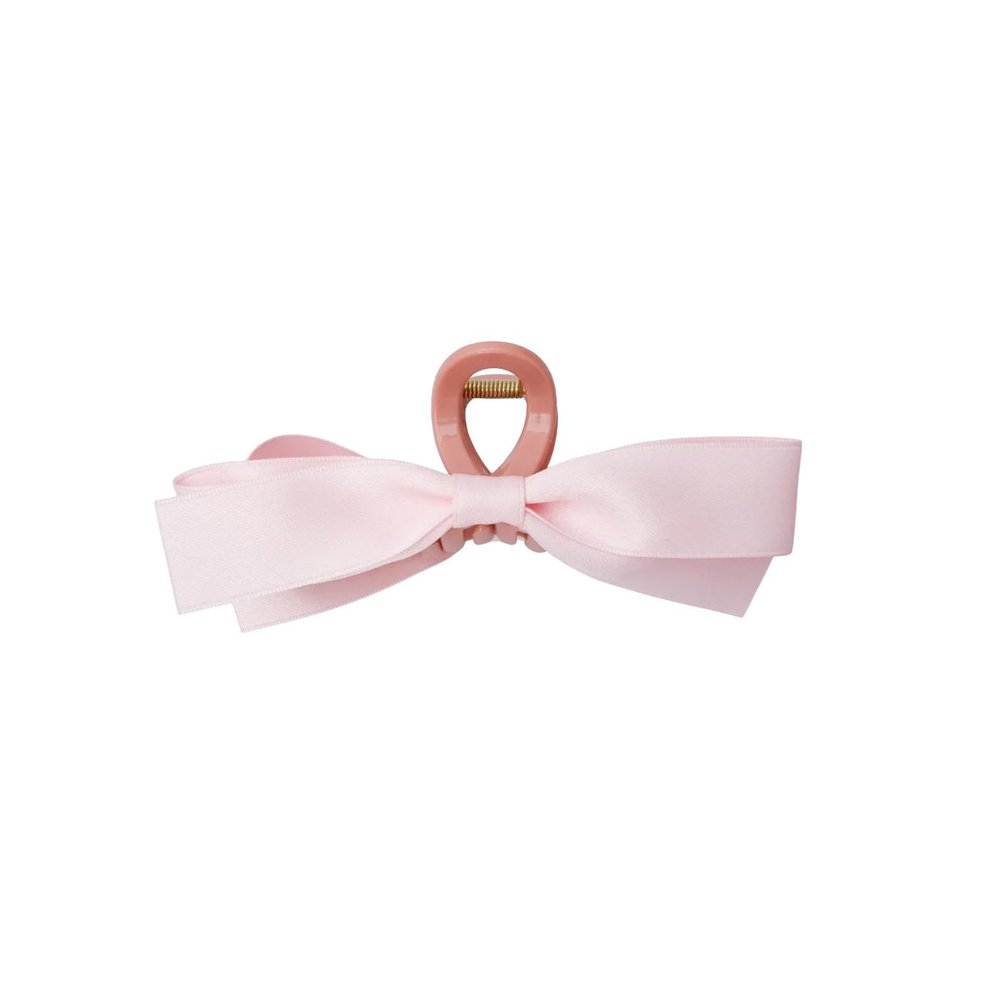 Nomi Bow Hair Claw - Light Rose