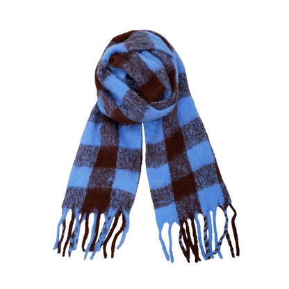 North Soft Winter Scarf - Blue/Mocca