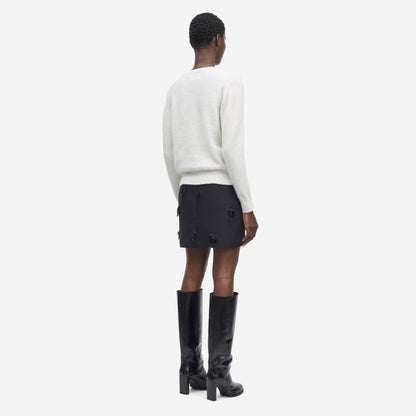 Nor Short Cardigan - Clear Cream
