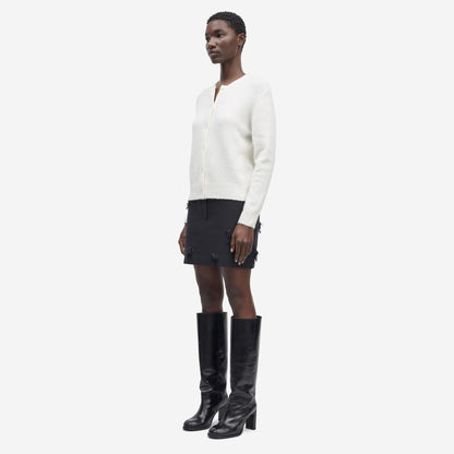 Nor Short Cardigan - Clear Cream