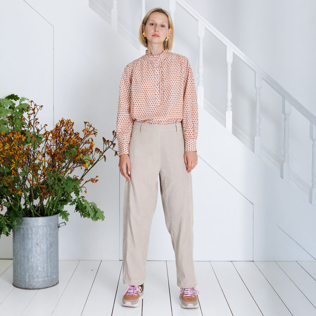 Nova Cord Trouser - Ecru