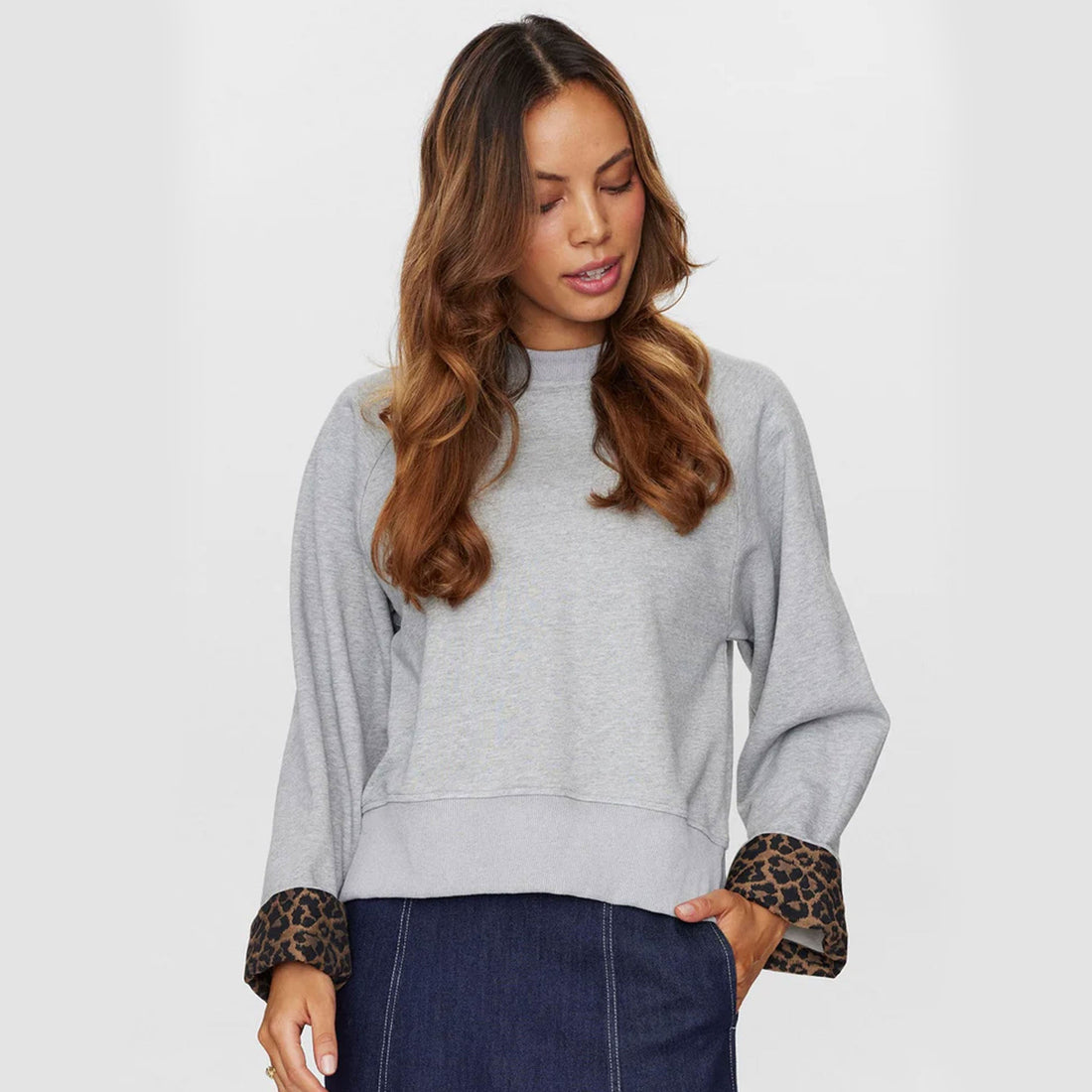 Nuzari Sweatshirt - Medium Grey Mel