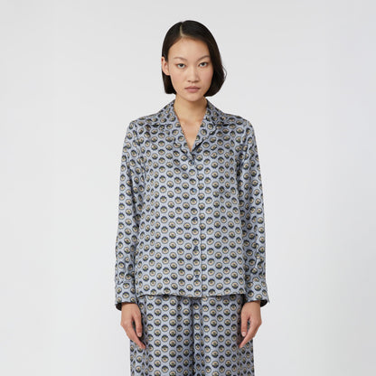 Oncia Patterned Shirt - Light Blue