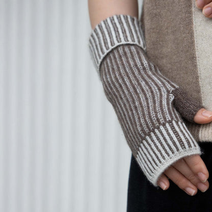 Ribbed Glove - Brown
