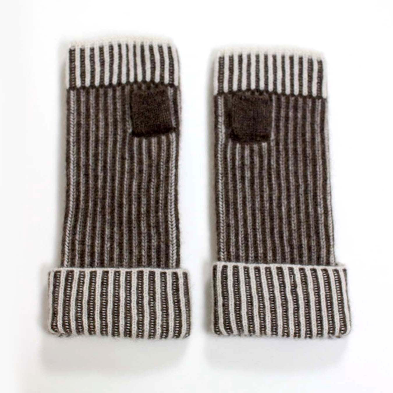 Ribbed Glove - Brown