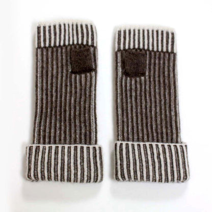 Ribbed Glove - Brown